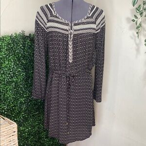 Holding Horses Patterned Dress Sz Med